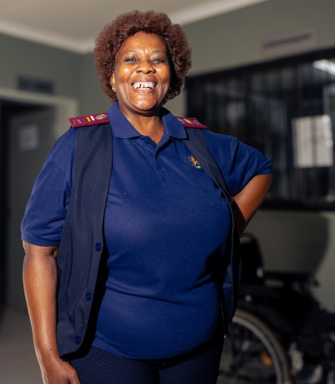 community nurse smiling