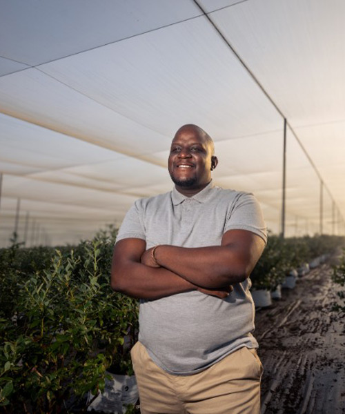 farmer standing in farm